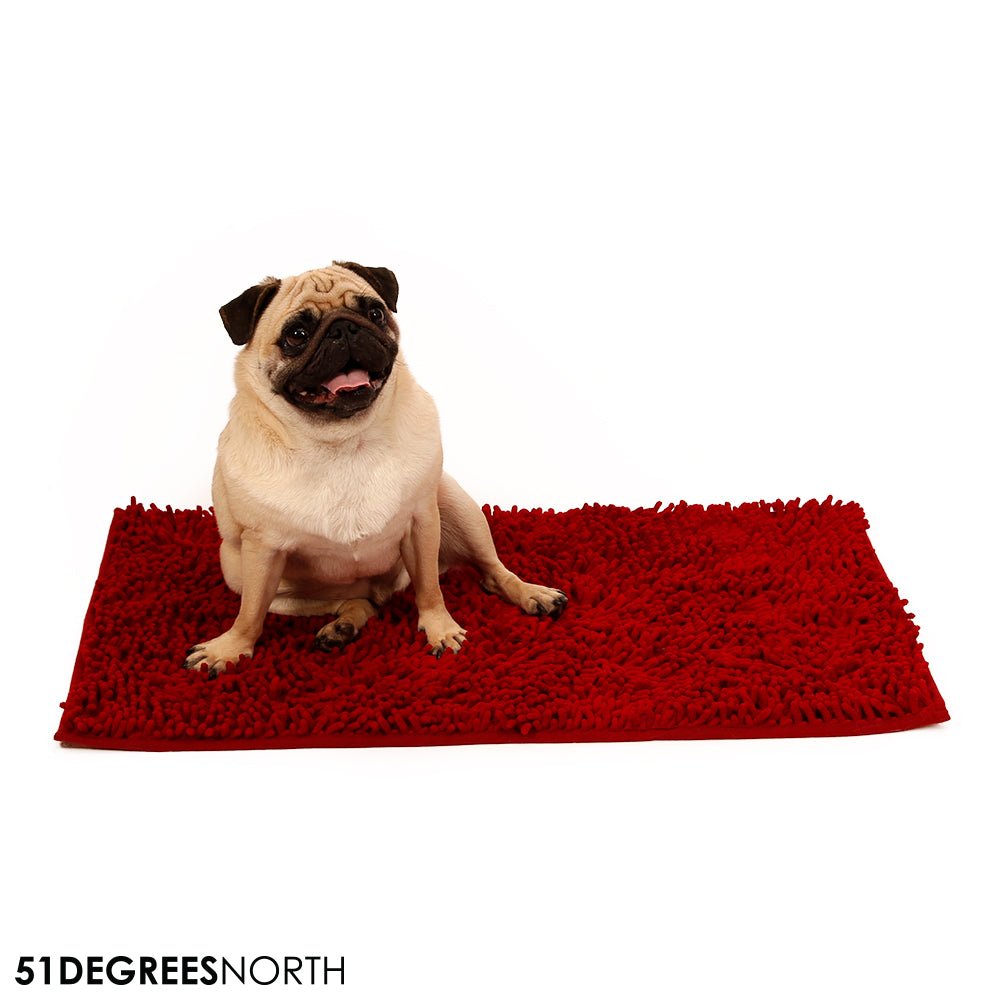 51 Degrees North – Clean&Dry benchmat – Red / rood