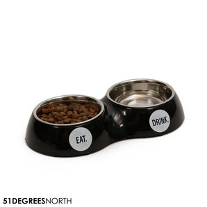 H&T - Dinner Bowl Double - Pitch Black