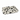 Matras overtrek bonfire koe zwart/wit