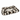 Matras overtrek bonfire koe bruin/wit